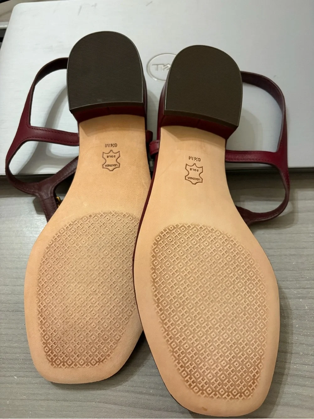 Tory Burch Claret Benton Thong Sandal